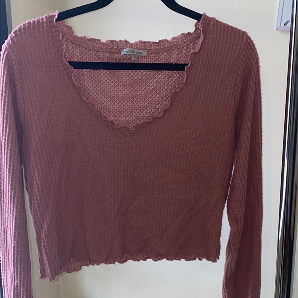 Crop sweater like shirt